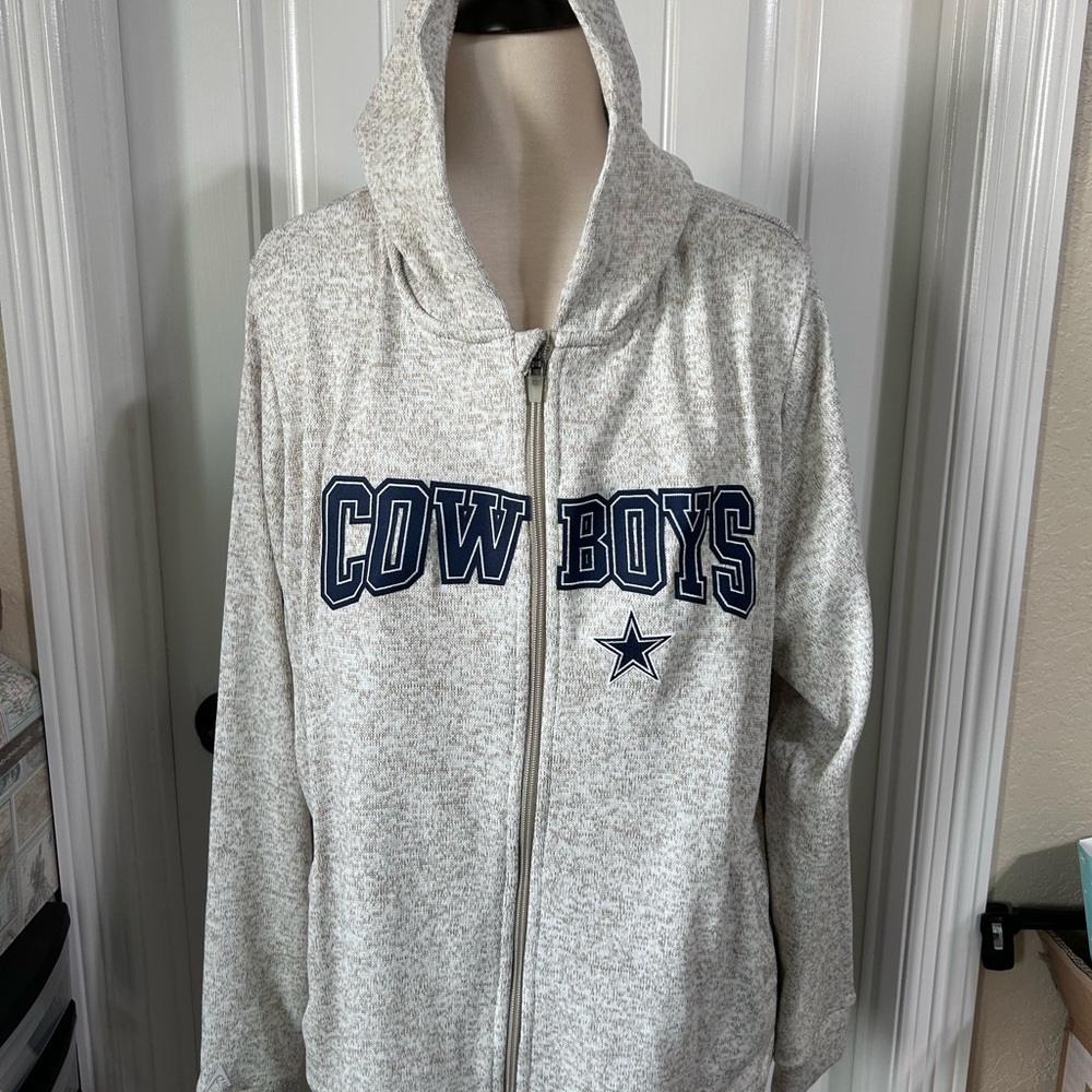 Heather Gray women’s Cowboys Zip-Up Hoodie